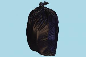Garbage Bag trash, bag, garbage, recycling, recycle, waste, rusty, urban, street, object